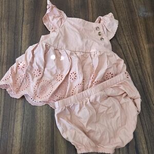 Little Lass Peach Baby Dress 24 Months
